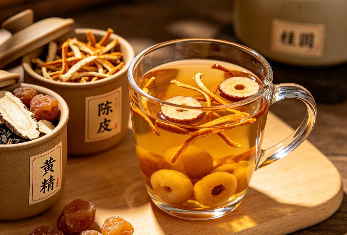 黄精陈皮养生茶赋——一盏清饮，养出浮生半日闲